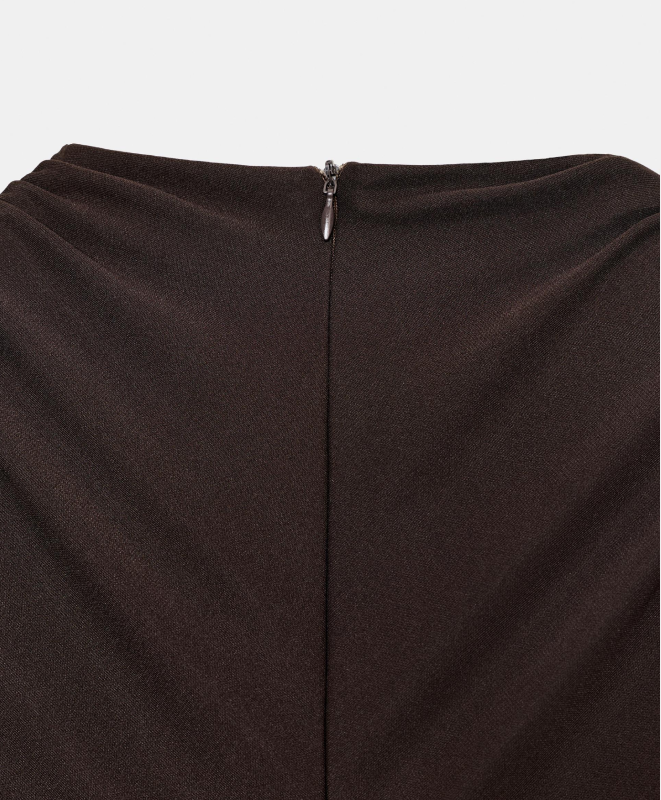 Robe Mi-Longue Drapée