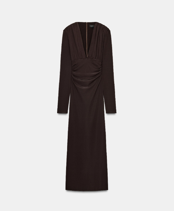 Robe Mi-Longue Drapée